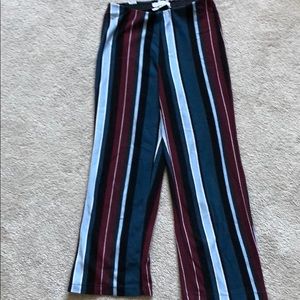 Striped high rise pants from urban outfitters.
